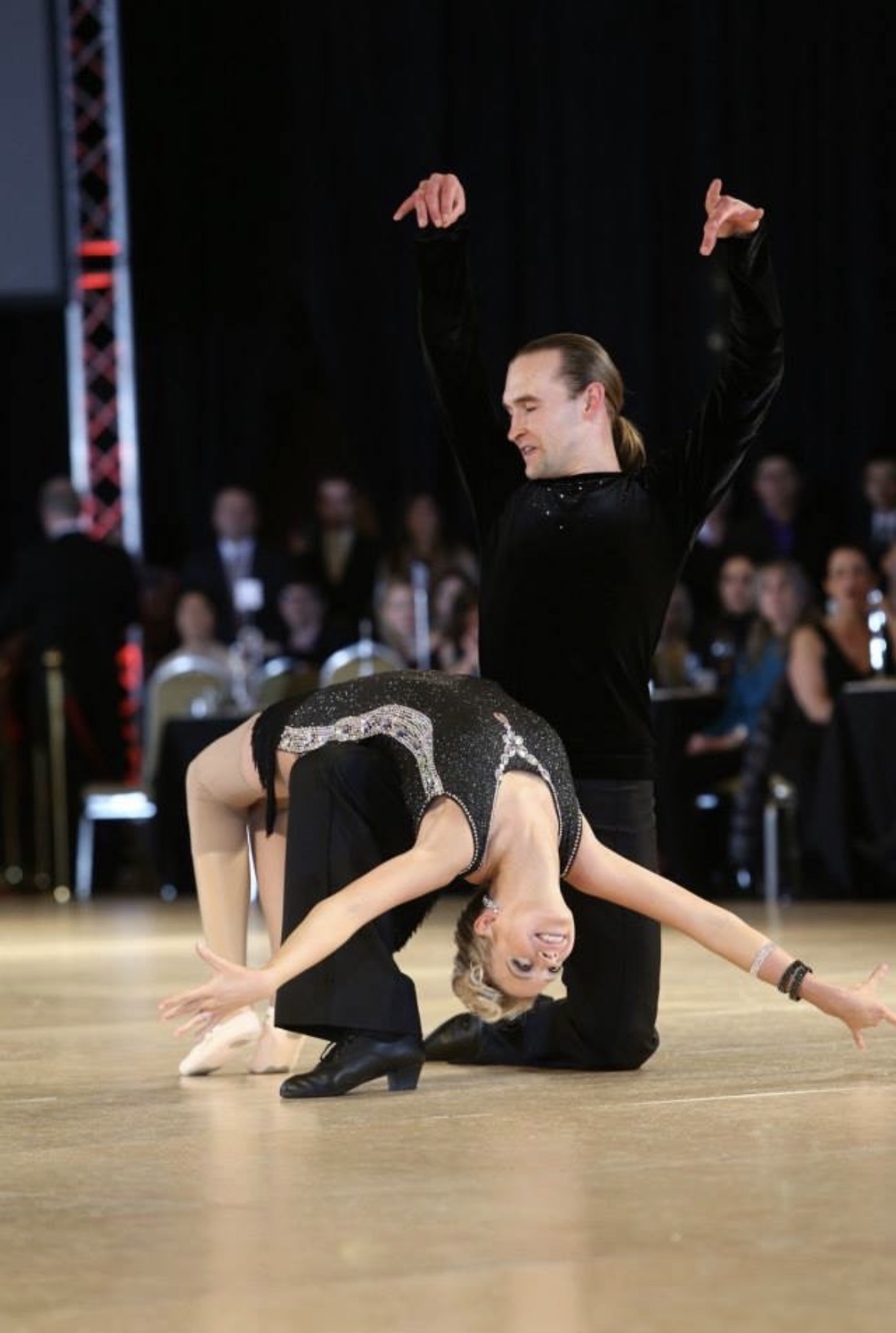 Adrianne Haslet performing ballroom dance